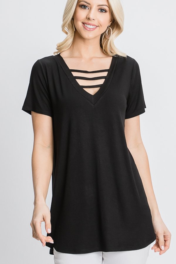 The Angie - Women's Top in Black