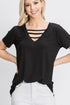 The Angie - Women's Plus Size Top in Black