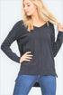 The Marnie - Women's Lightweight Plus Size Sweater in Charcoal