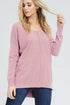 The Marnie - Women's Lightweight Sweater in Blush