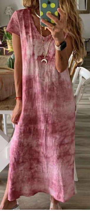 The Beth - Women's Maxi Tie Dye Dress