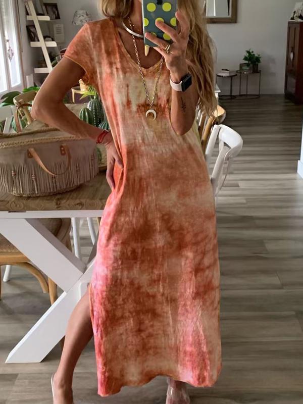 The Beth - Women's Maxi Tie Dye Dress