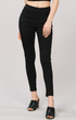 Moto Stretch Jeggings in Black - Women's