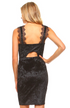 The Cassidy - Women's V Neck Velvet Lace Trimmed Dress
