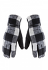 Black & White Buffalo Plaid Smart Gloves