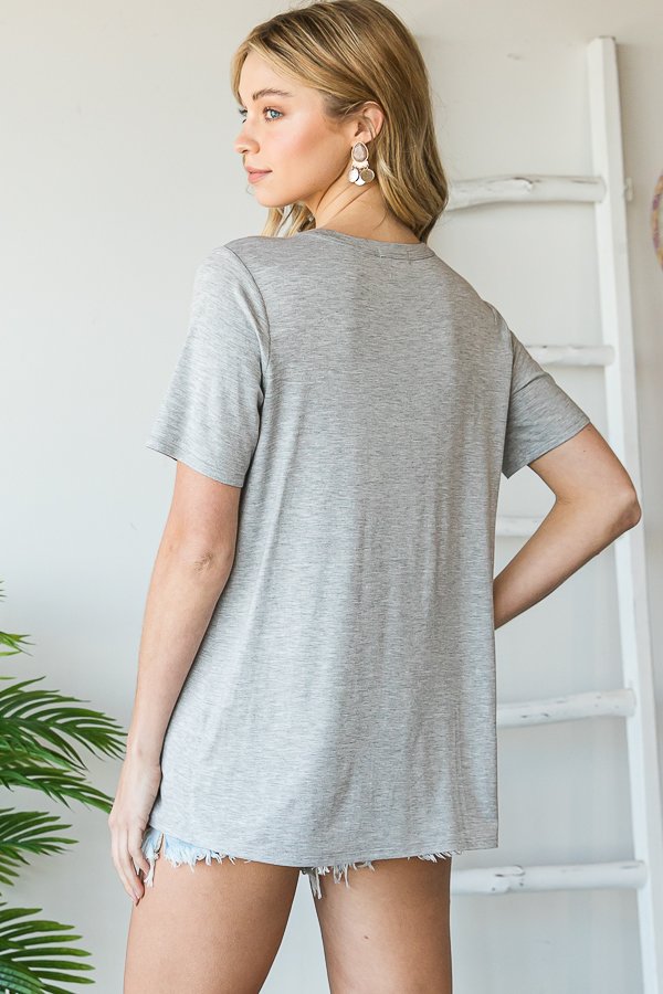The Britannia - Women's Top in Heather Gray