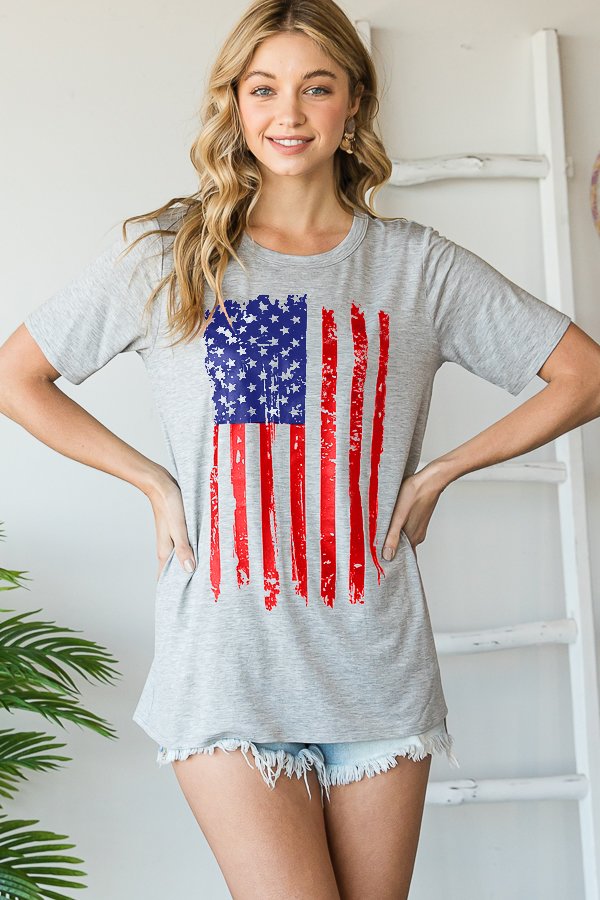 The Britannia - Women's Top in Heather Gray