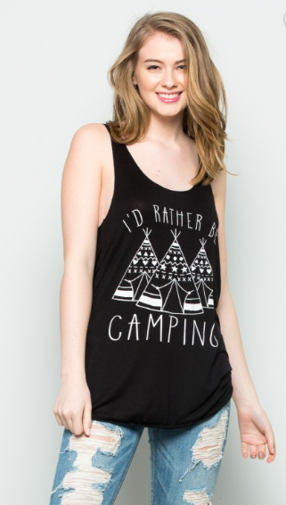 Women's Plus Size Camping Tank Top - Apple Girl Boutique