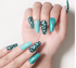 Cerulean Cheetah - Press On Nails