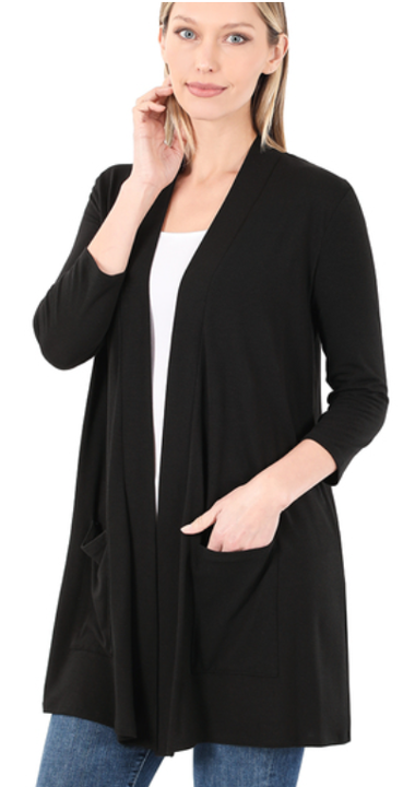 The Celeste - Women's Cardigan in Black