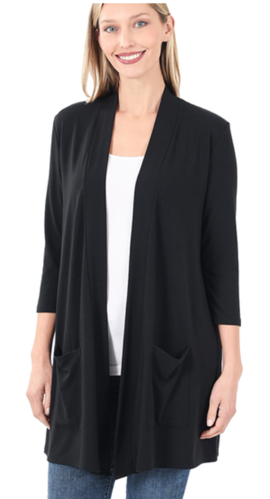 The Celeste - Women's Cardigan in Black