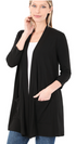 The Celeste - Women's Cardigan in Black
