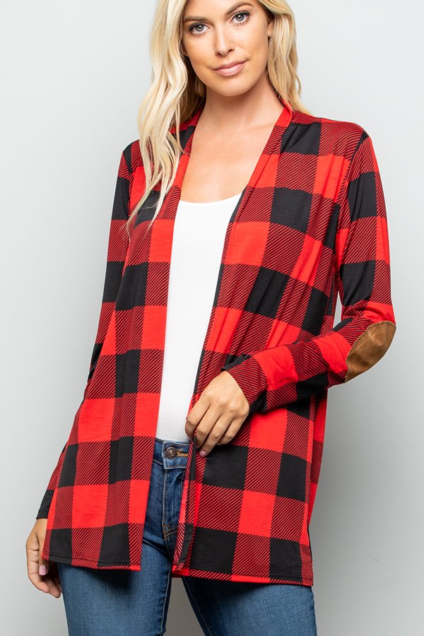 The Colby - Women's Plus Size Cardigan with Elbow Patches