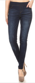 Denim Jeggings in Dark Blue - Women's
