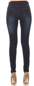 Denim Jeggings in Dark Blue - Women's
