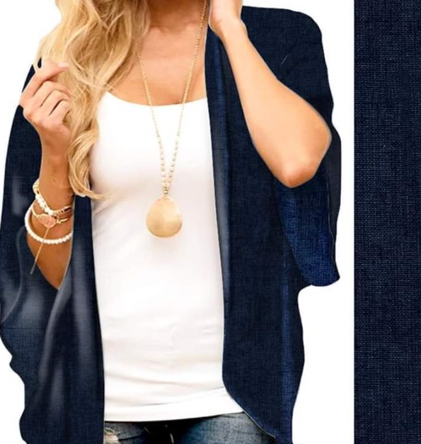 The Lynae - Denim Print Women's Kimono