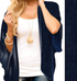 The Lynae - Denim Print Women's Kimono