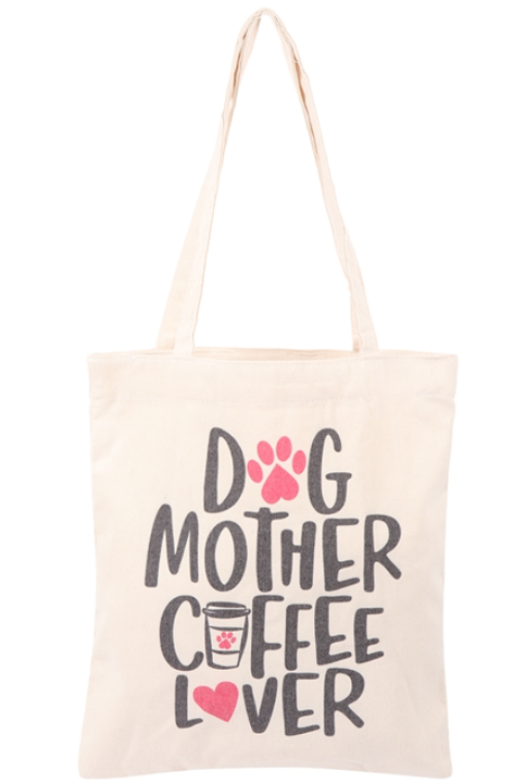Dog Mother Coffee Lover Tote Bag