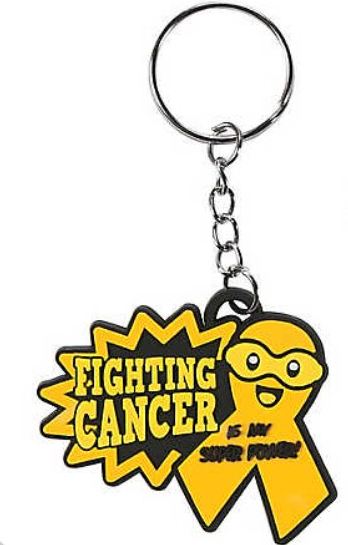 Fighting Cancer is my Super Power! Keychain