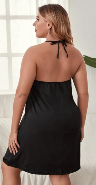 Just Five More Minutes - Women's Plus Size Halter Pajama
