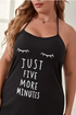 Just Five More Minutes - Women's Plus Size Halter Pajama