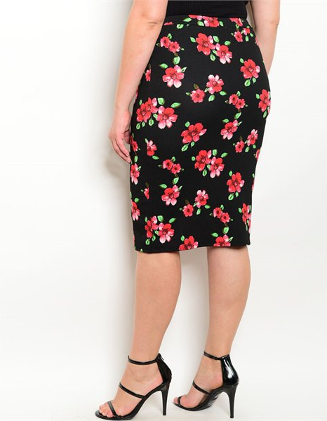 Camelias Garden - Plus Size Skirt