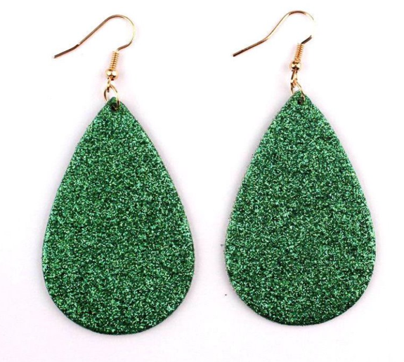 Emerald Green Teardrop Earrings