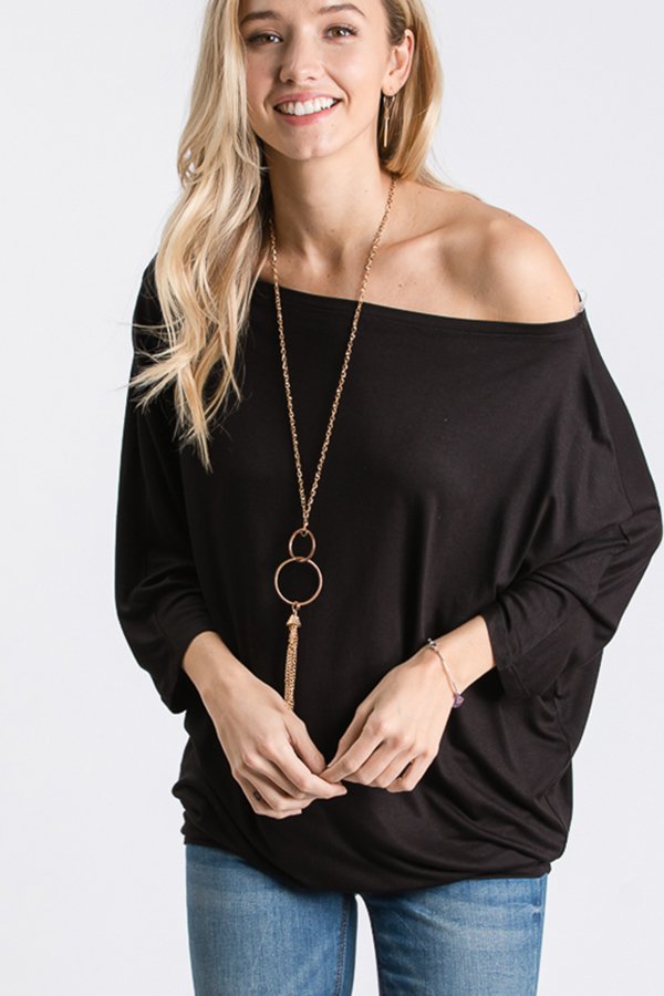 The Hanna - Women's Plus Size Top in Black