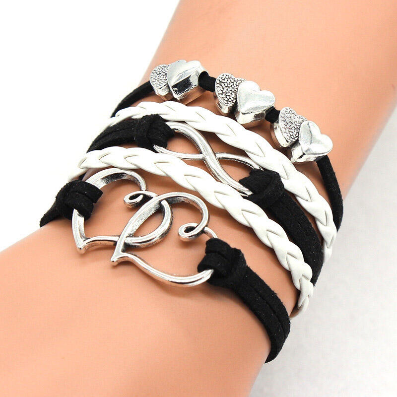 Heart Rope Chain Layered Bracelet