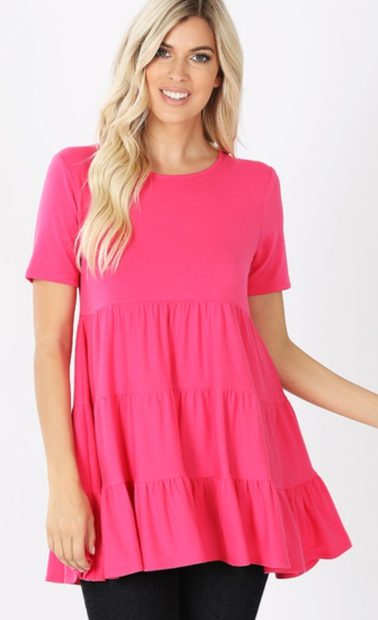 The Cara - Women's Fuchsia Top