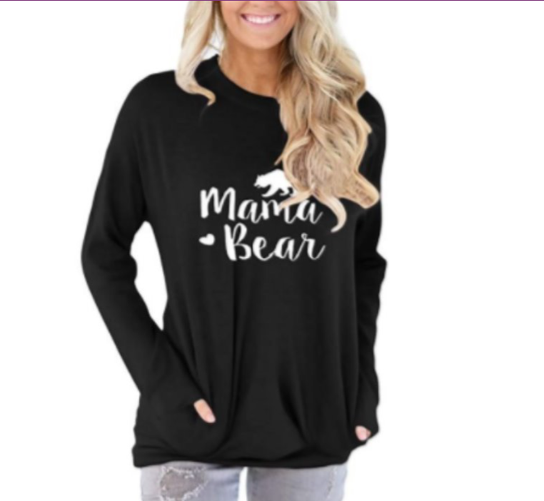 Mama Bear - Women's Top in Black