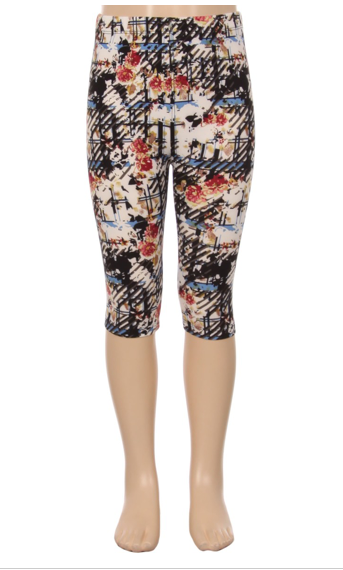 Girls Capri Leggings - Apple Girl Boutique