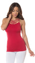 The Luna - Women's Cami in Crimson Red