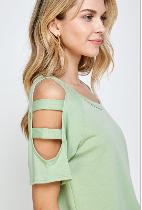 The Sara - Women's Top in Sage