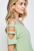 The Sara - Women's Top in Sage