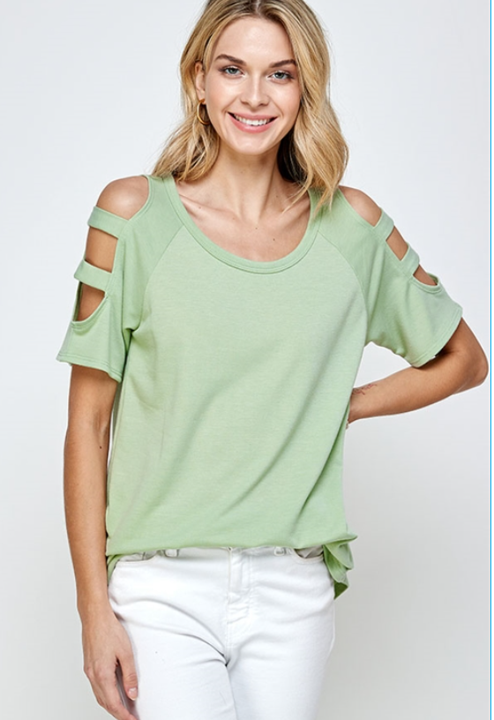 The Sara - Women's Top in Sage