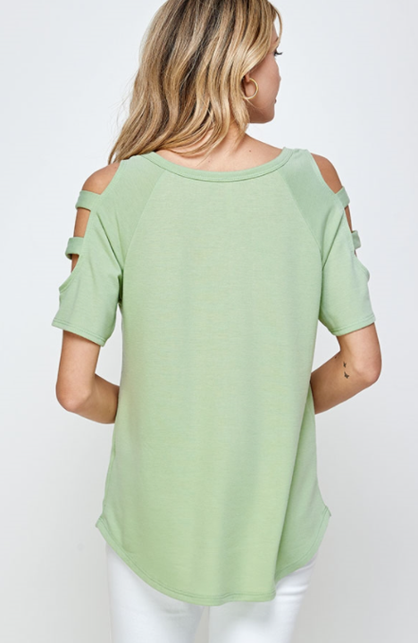 The Sara - Women's Top in Sage