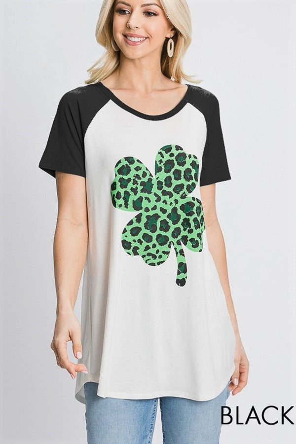 The Deidre - Women's Top with Black Sleeves
