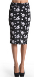 Skull Candy- Women's Pencil Skirt