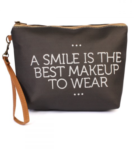A Smile is the Best Makeup to Wear - Makeup Bag