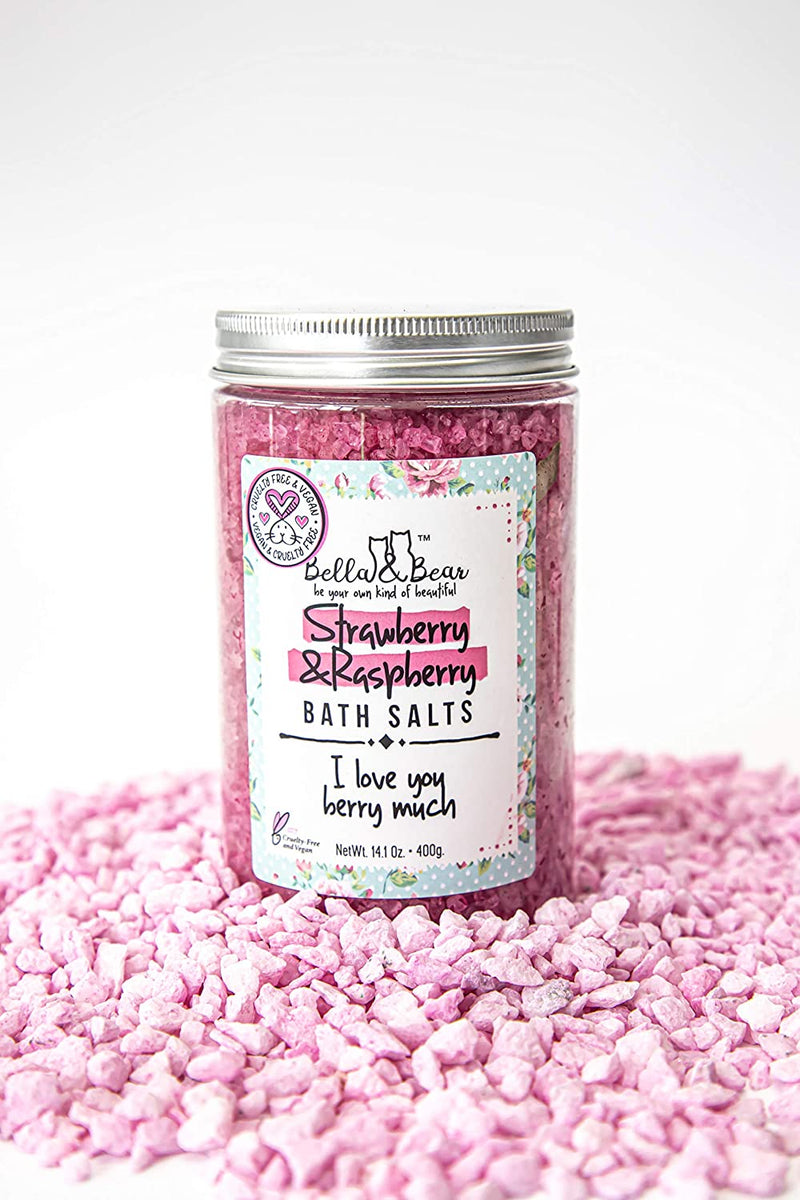 Strawberry & Raspberry Bath Salt - Bella & Bear