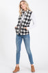 The Kassidy - Women's Plus Size Black & White Fleece Vest