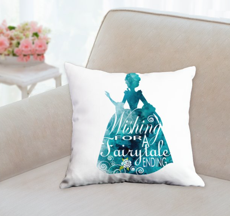 Wishing for a Fairytale Ending Throw Pillow