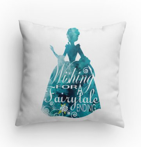 Wishing for a Fairytale Ending Throw Pillow